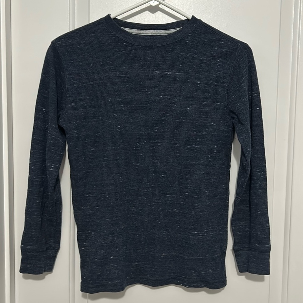 Boys Waffle Knit Thermal Long Sleeve Top